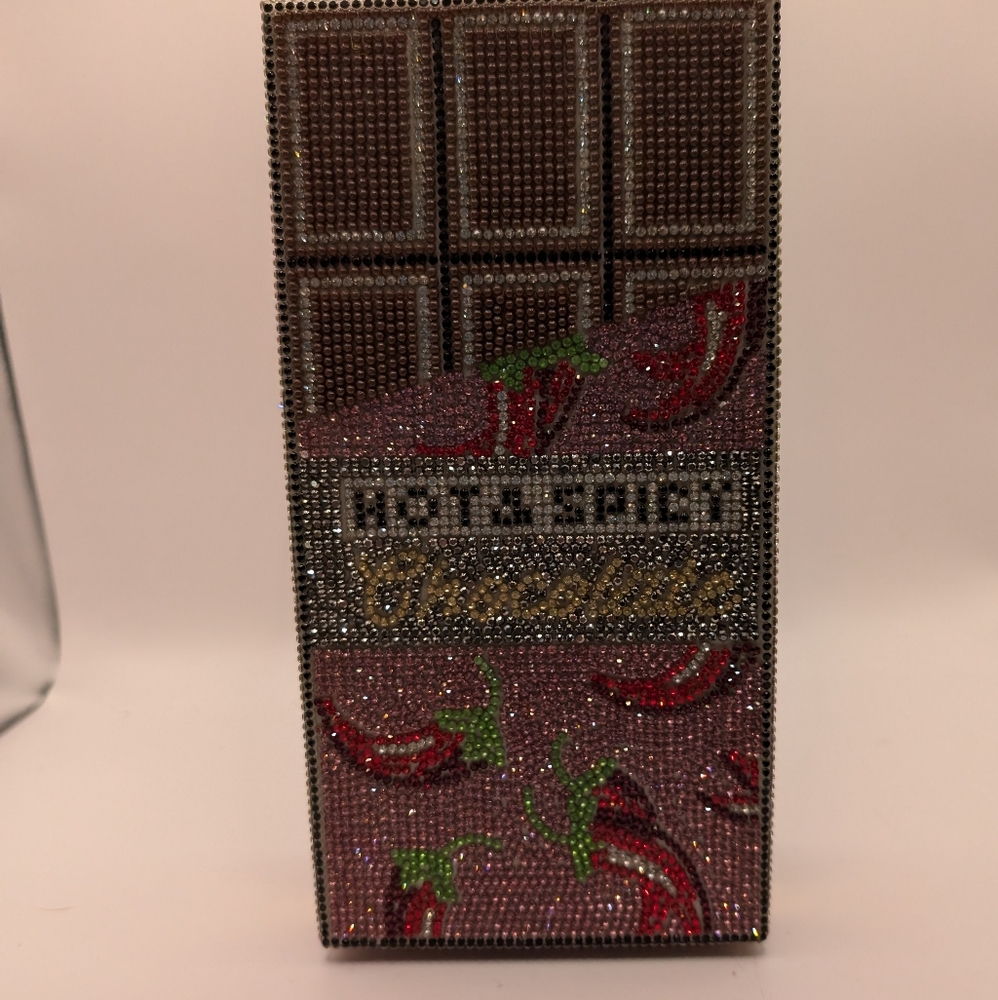 New Calessa Hot & Spicy Chocolate Beaded Bag